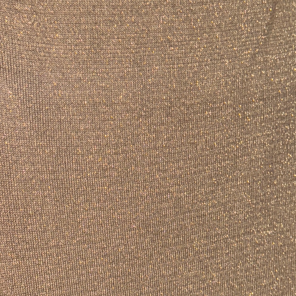 Michael Kors Women's Gold Tan Off-the-Shoulder Sweater - Picture 6 of 13